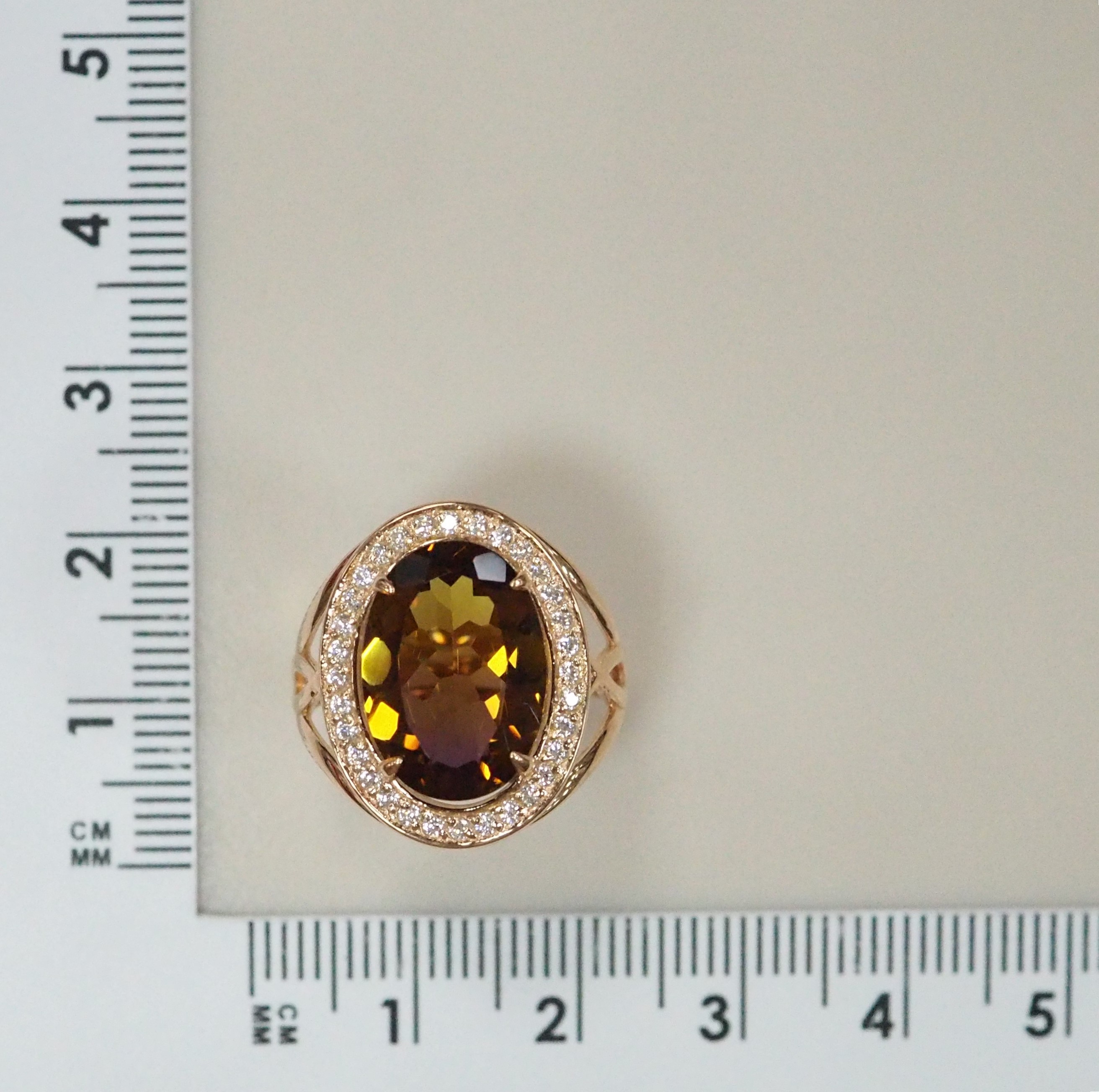 Серебряное кольцо с аметрином